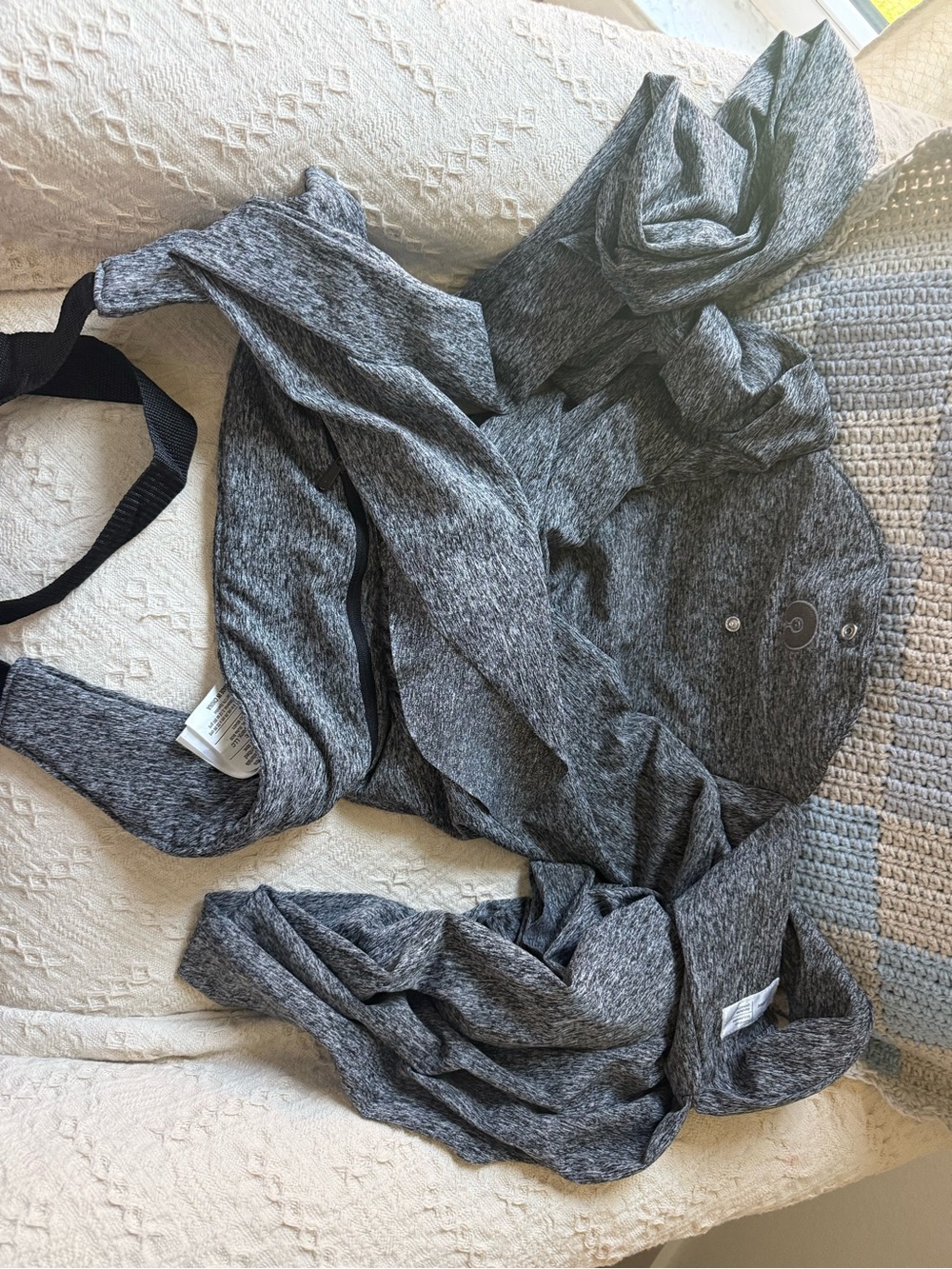 Boppy Heather Gray Nursing Wrap with Adjustable Straps